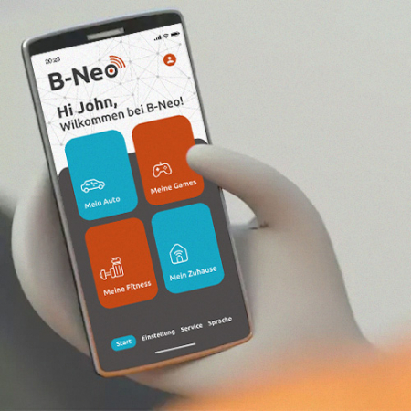 B-Neo App (Funktionalität und Design in Entwicklung)