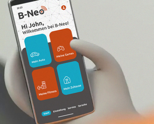 B-Neo App (Funktionalität und Design in Entwicklung)